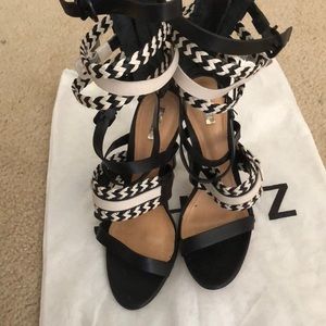 Schutz caged sandal heel. Size 8.5